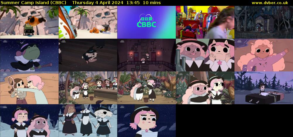 Summer Camp Island (CBBC) Thursday 4 April 2024 13:45 - 13:55