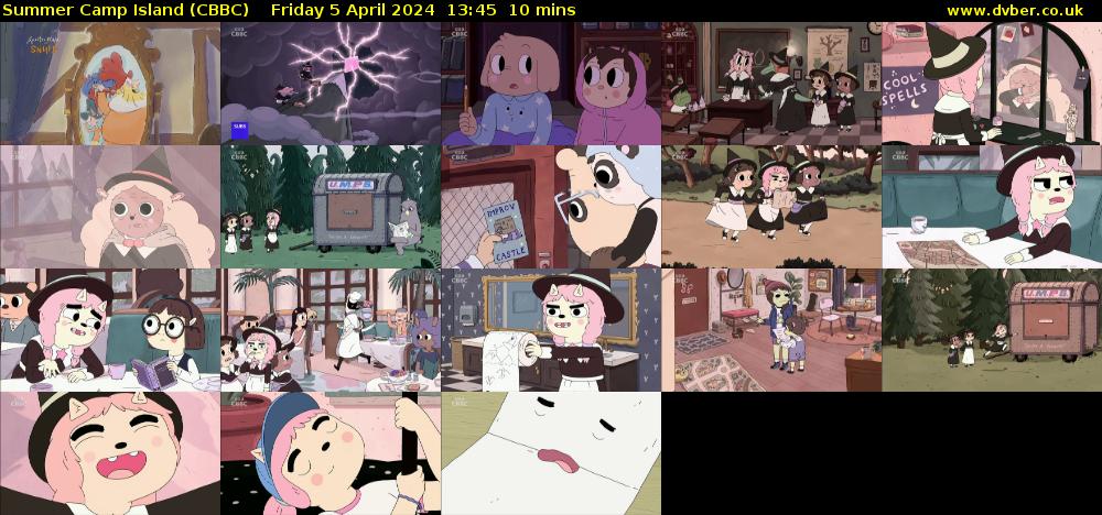 Summer Camp Island (CBBC) Friday 5 April 2024 13:45 - 13:55