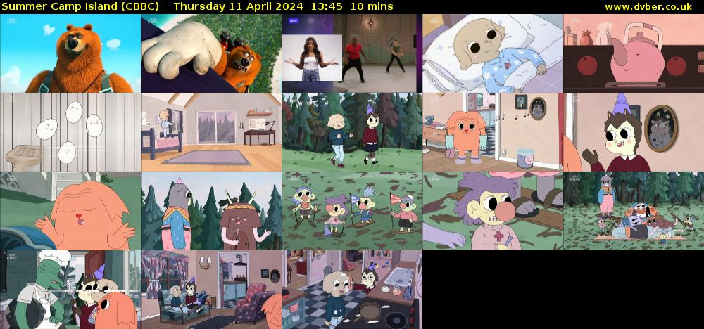 Summer Camp Island (CBBC) Thursday 11 April 2024 13:45 - 13:55
