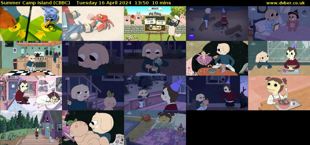 Summer Camp Island (CBBC) Tuesday 16 April 2024 13:50 - 14:00