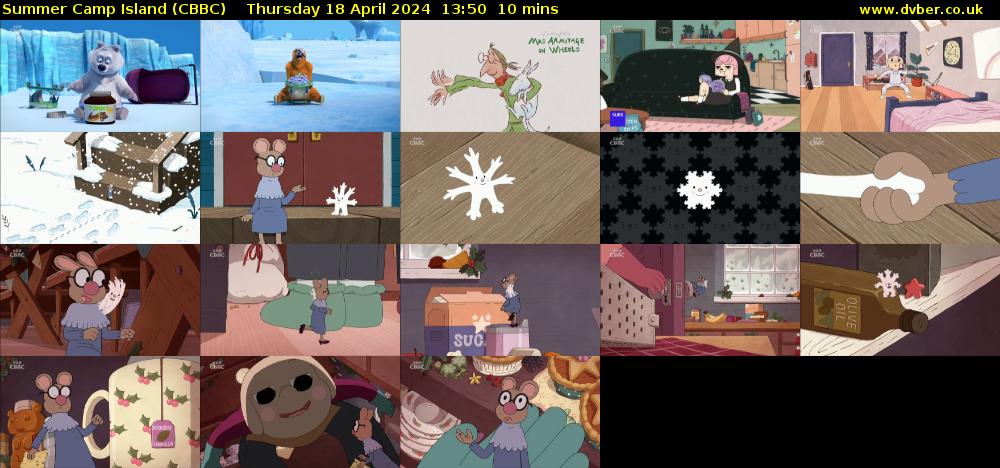 Summer Camp Island (CBBC) Thursday 18 April 2024 13:50 - 14:00