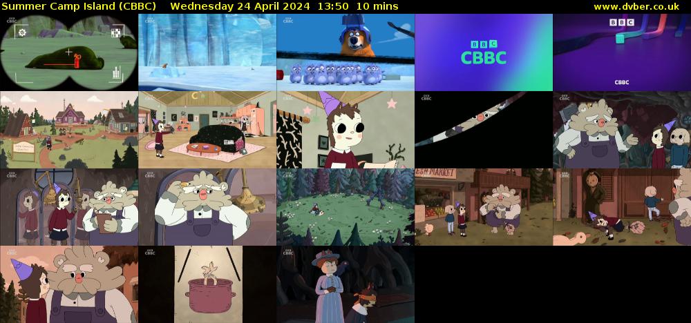 Summer Camp Island (CBBC) Wednesday 24 April 2024 13:50 - 14:00
