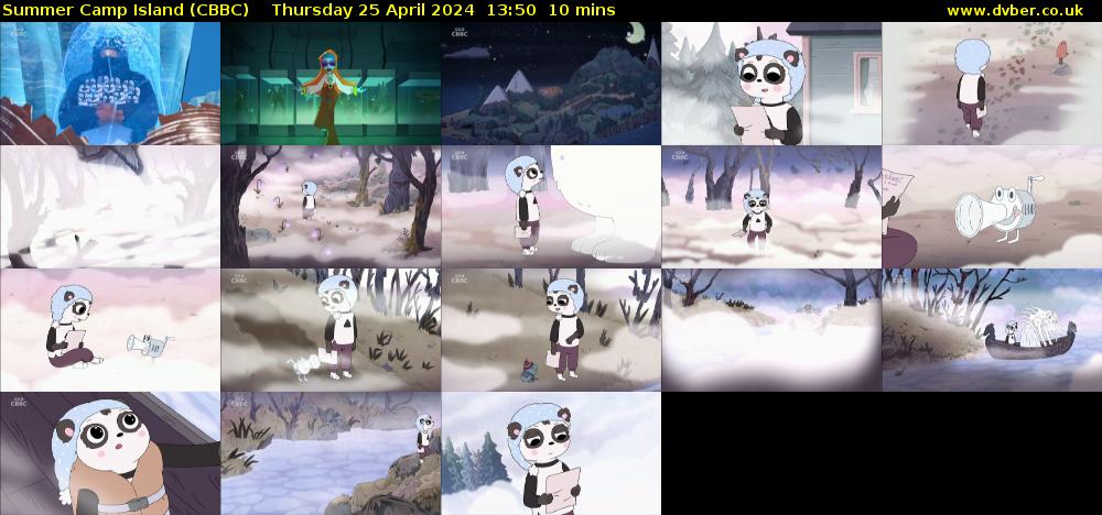 Summer Camp Island (CBBC) Thursday 25 April 2024 13:50 - 14:00