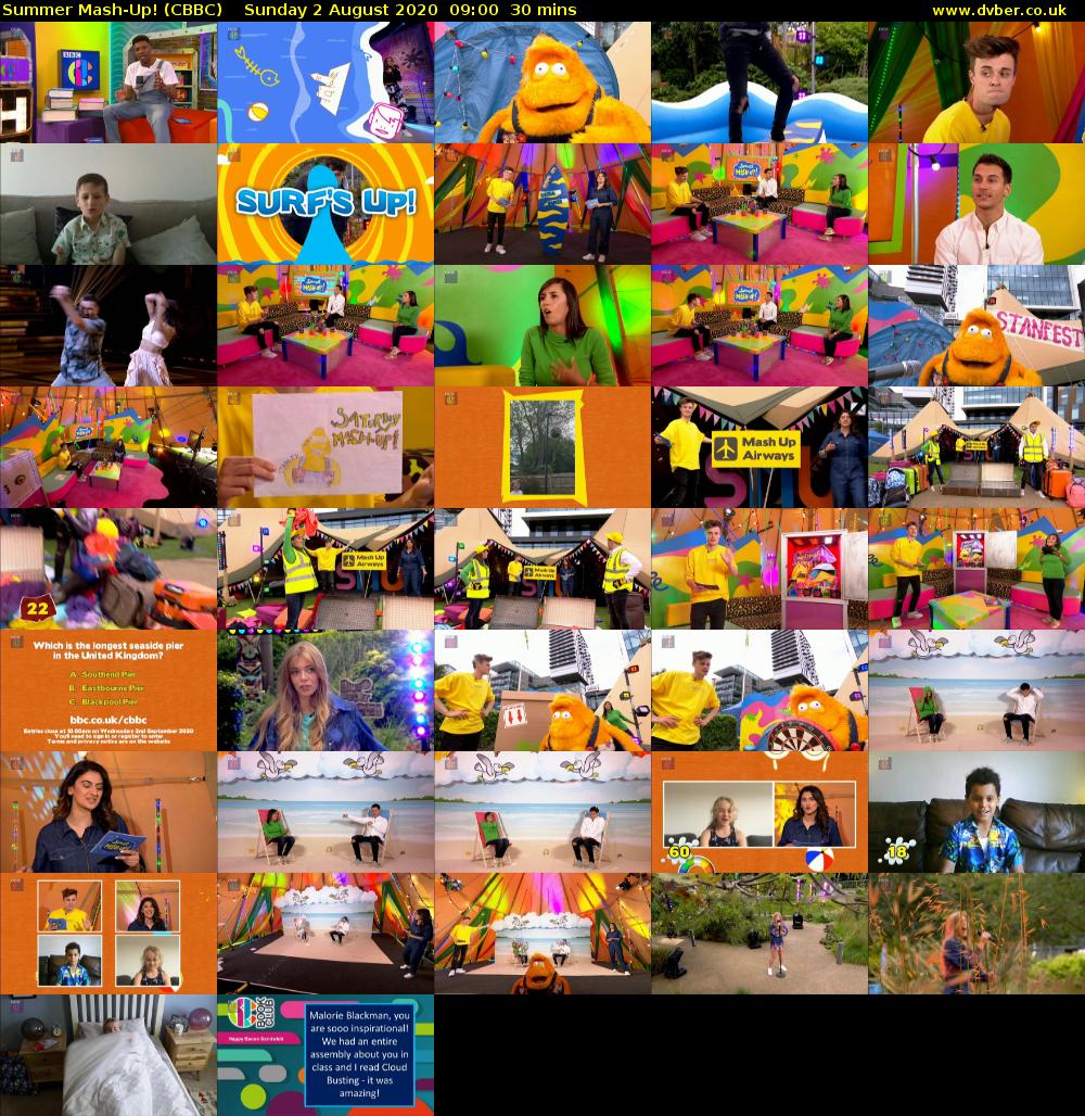 Summer Mash-Up! (CBBC) Sunday 2 August 2020 09:00 - 09:30