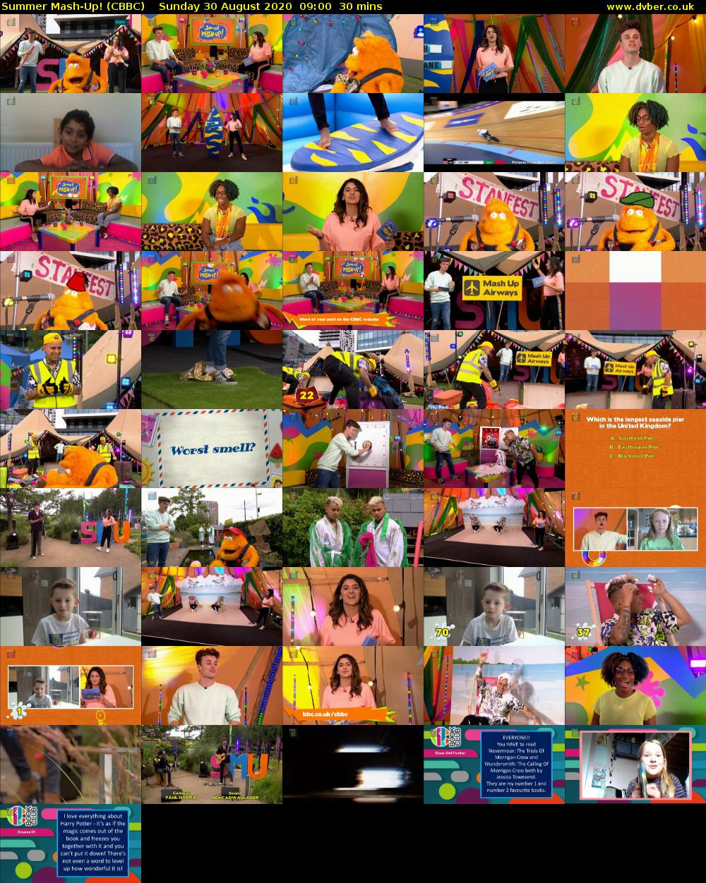 Summer Mash-Up! (CBBC) Sunday 30 August 2020 09:00 - 09:30
