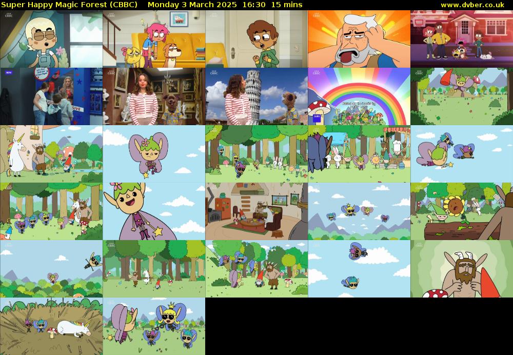 Super Happy Magic Forest (CBBC) Monday 3 March 2025 16:30 - 16:45