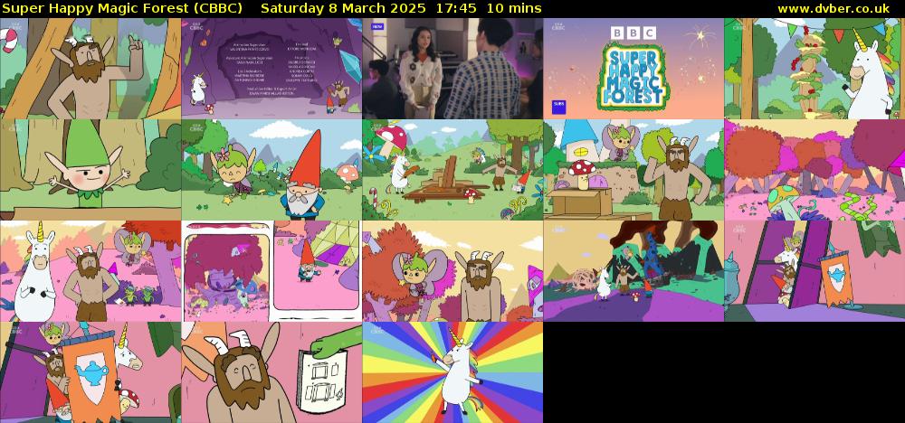 Super Happy Magic Forest (CBBC) Saturday 8 March 2025 17:45 - 17:55