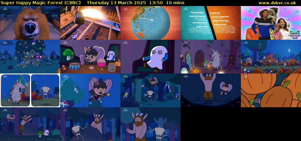 Super Happy Magic Forest (CBBC) Thursday 13 March 2025 13:50 - 14:00