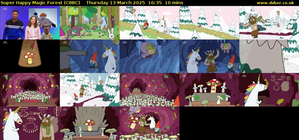 Super Happy Magic Forest (CBBC) Thursday 13 March 2025 16:35 - 16:45