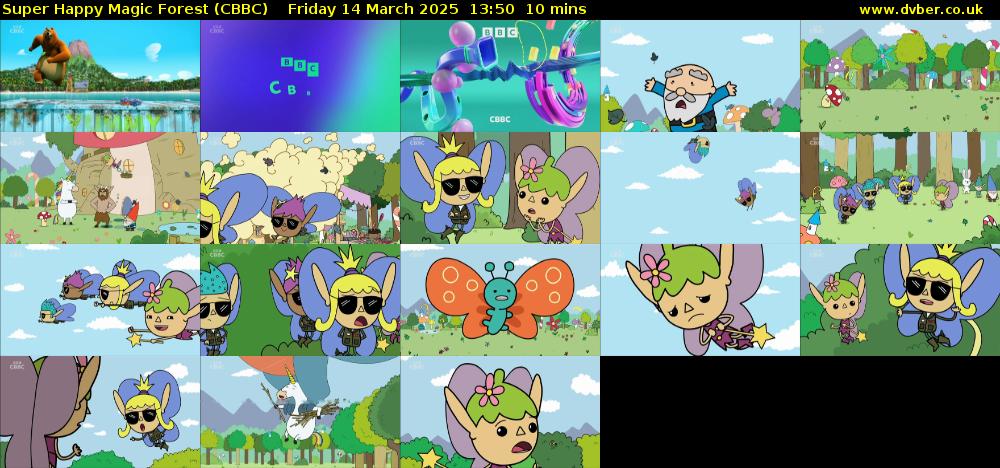 Super Happy Magic Forest (CBBC) Friday 14 March 2025 13:50 - 14:00