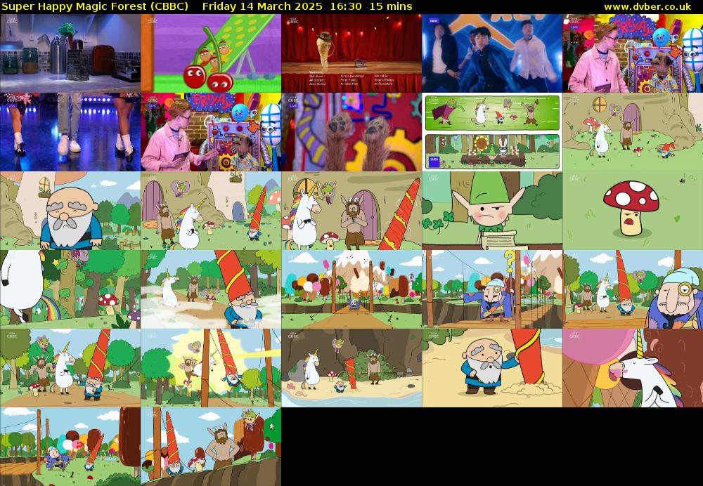 Super Happy Magic Forest (CBBC) Friday 14 March 2025 16:30 - 16:45