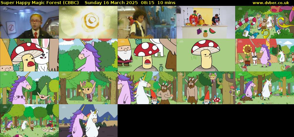 Super Happy Magic Forest (CBBC) Sunday 16 March 2025 08:15 - 08:25