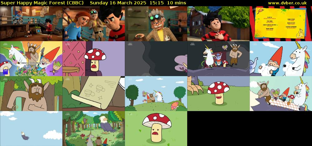 Super Happy Magic Forest (CBBC) Sunday 16 March 2025 15:15 - 15:25