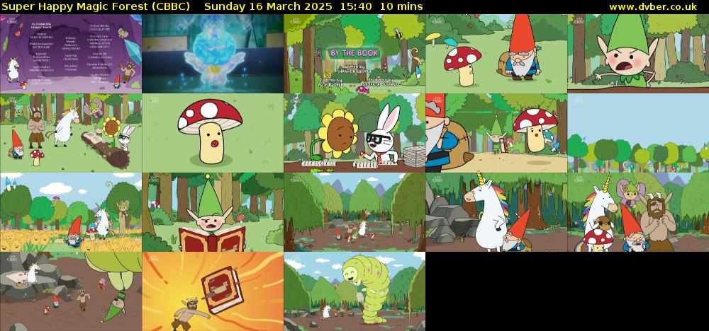 Super Happy Magic Forest (CBBC) Sunday 16 March 2025 15:40 - 15:50