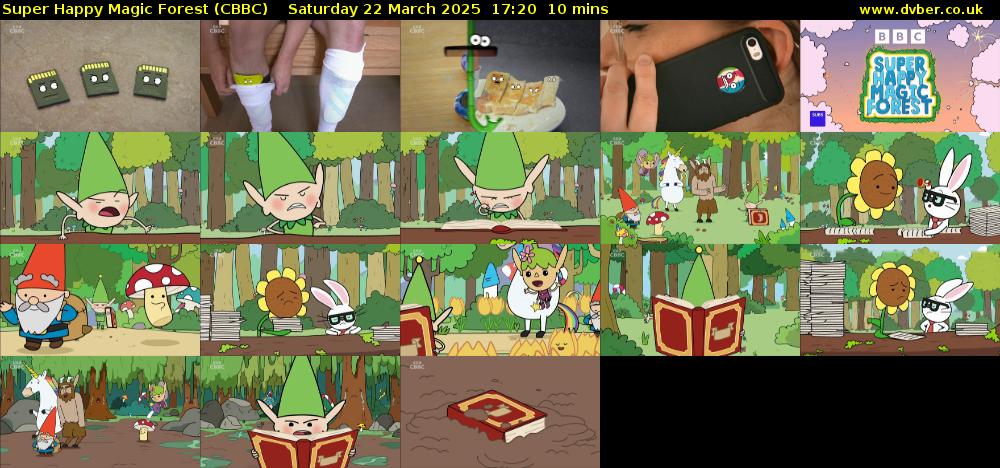 Super Happy Magic Forest (CBBC) Saturday 22 March 2025 17:20 - 17:30