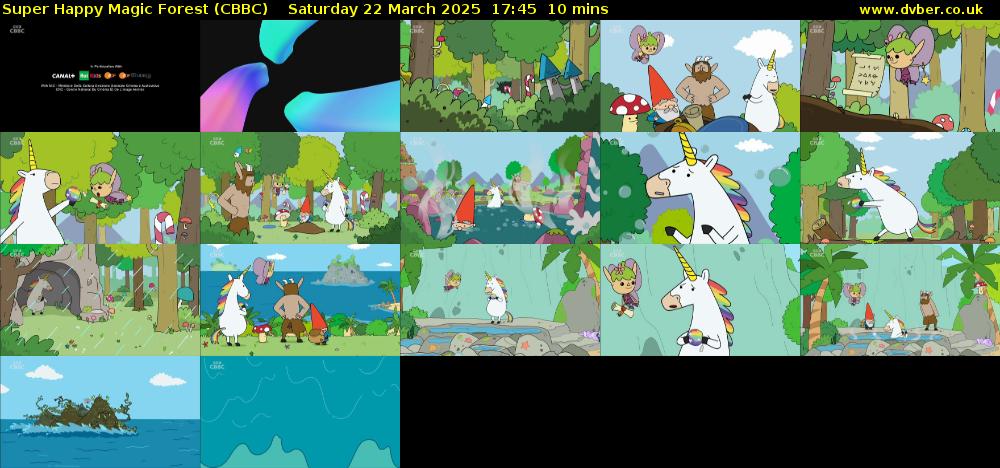 Super Happy Magic Forest (CBBC) Saturday 22 March 2025 17:45 - 17:55