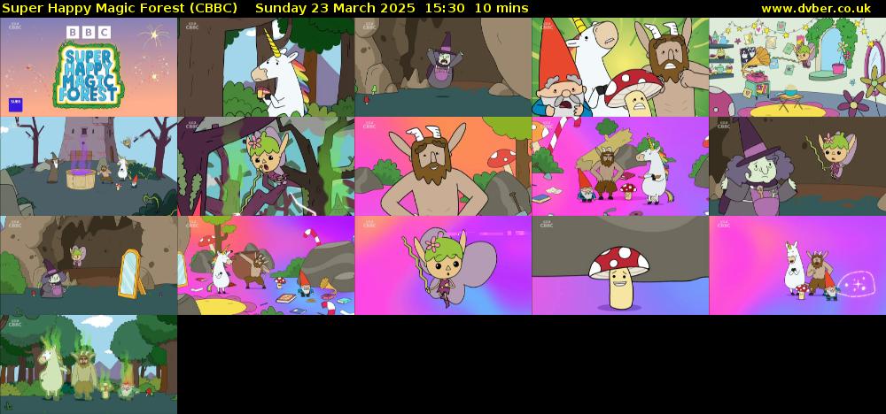 Super Happy Magic Forest (CBBC) Sunday 23 March 2025 15:30 - 15:40