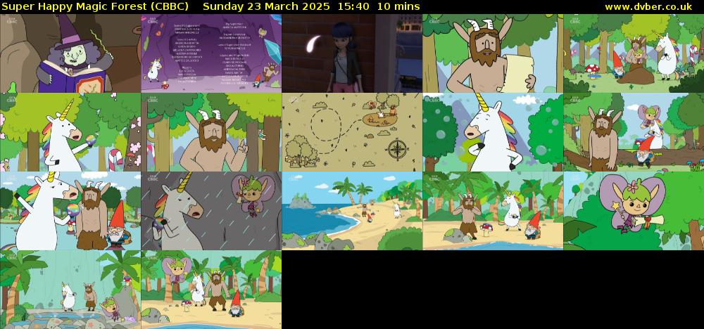 Super Happy Magic Forest (CBBC) Sunday 23 March 2025 15:40 - 15:50