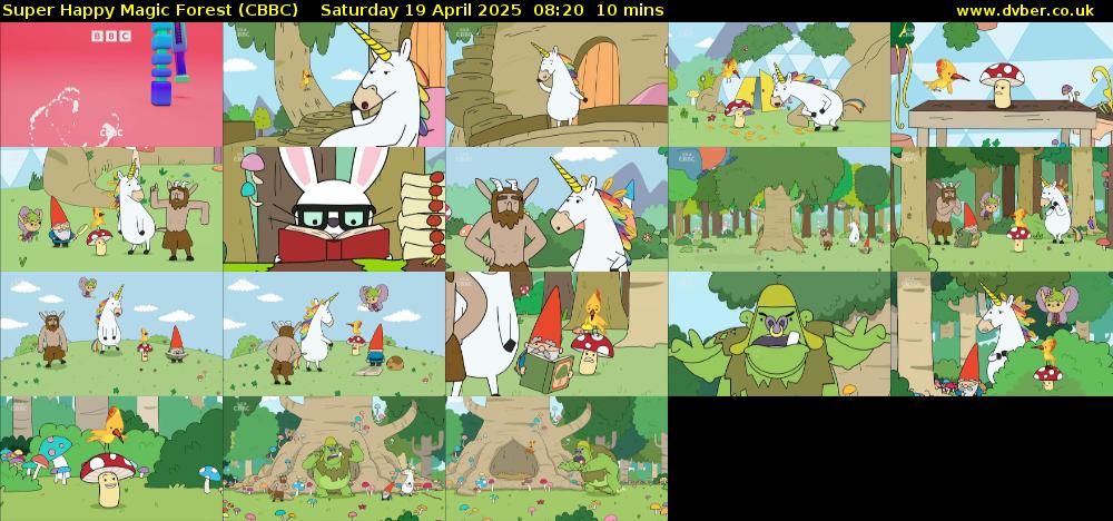 Super Happy Magic Forest (CBBC) Saturday 19 April 2025 08:20 - 08:30