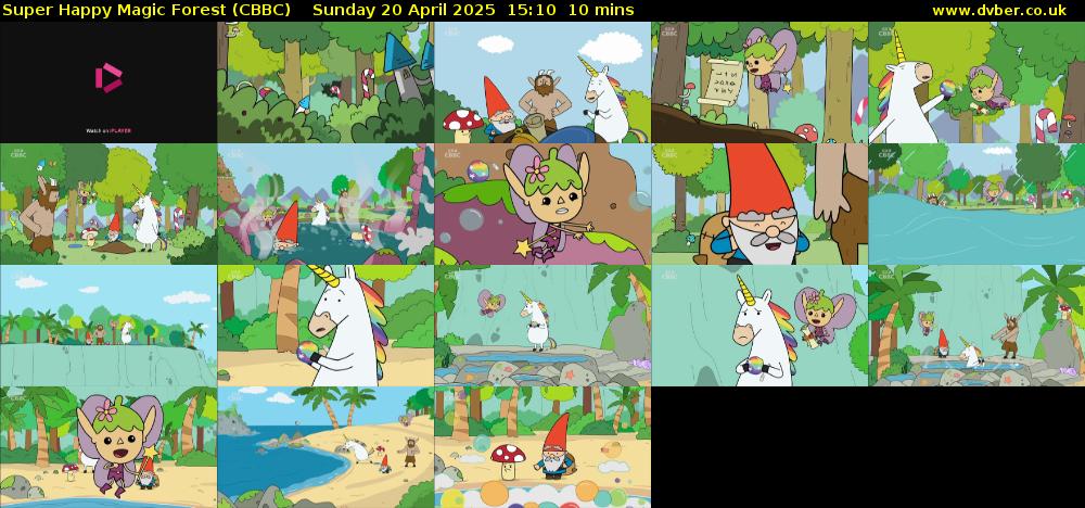 Super Happy Magic Forest (CBBC) Sunday 20 April 2025 15:10 - 15:20