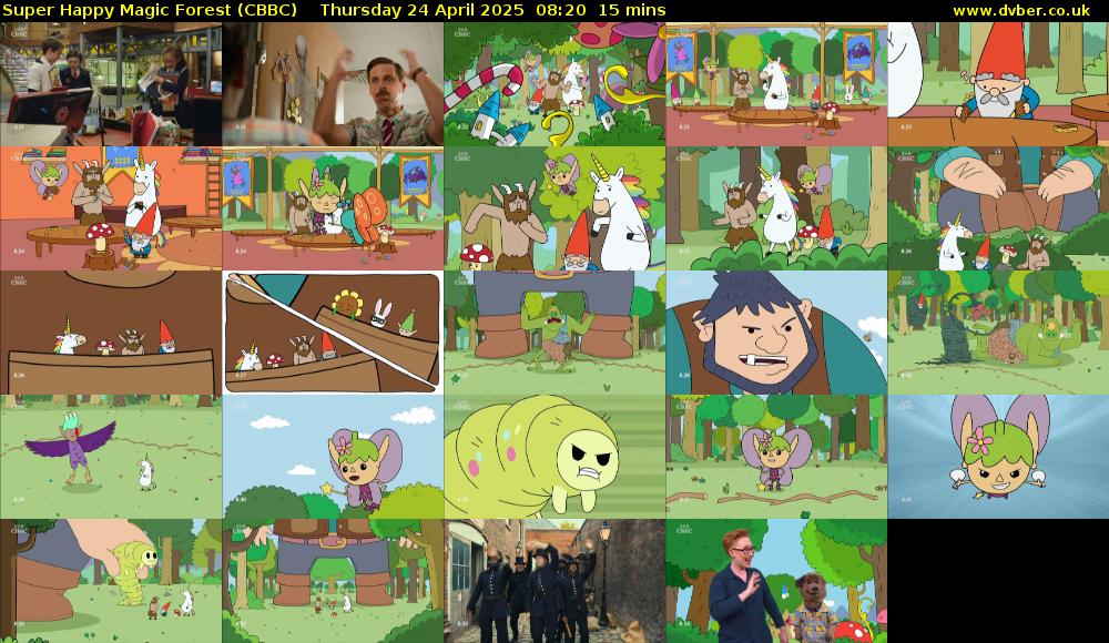 Super Happy Magic Forest (CBBC) Thursday 24 April 2025 08:20 - 08:35