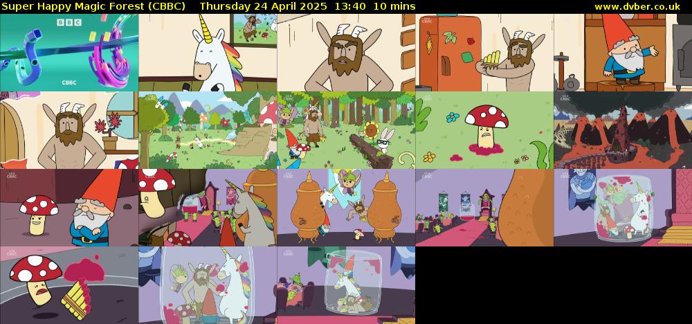 Super Happy Magic Forest (CBBC) Thursday 24 April 2025 13:40 - 13:50