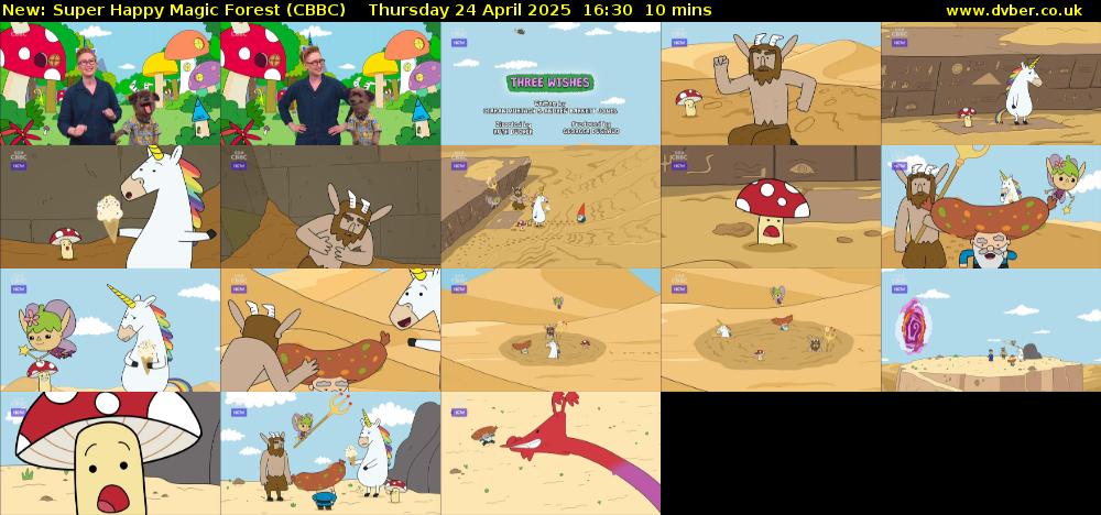 Super Happy Magic Forest (CBBC) Thursday 24 April 2025 16:30 - 16:40