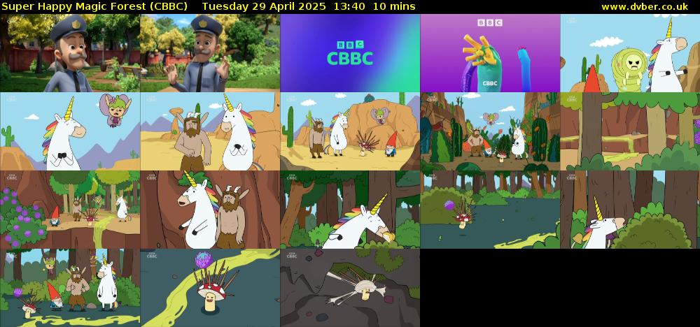 Super Happy Magic Forest (CBBC) Tuesday 29 April 2025 13:40 - 13:50