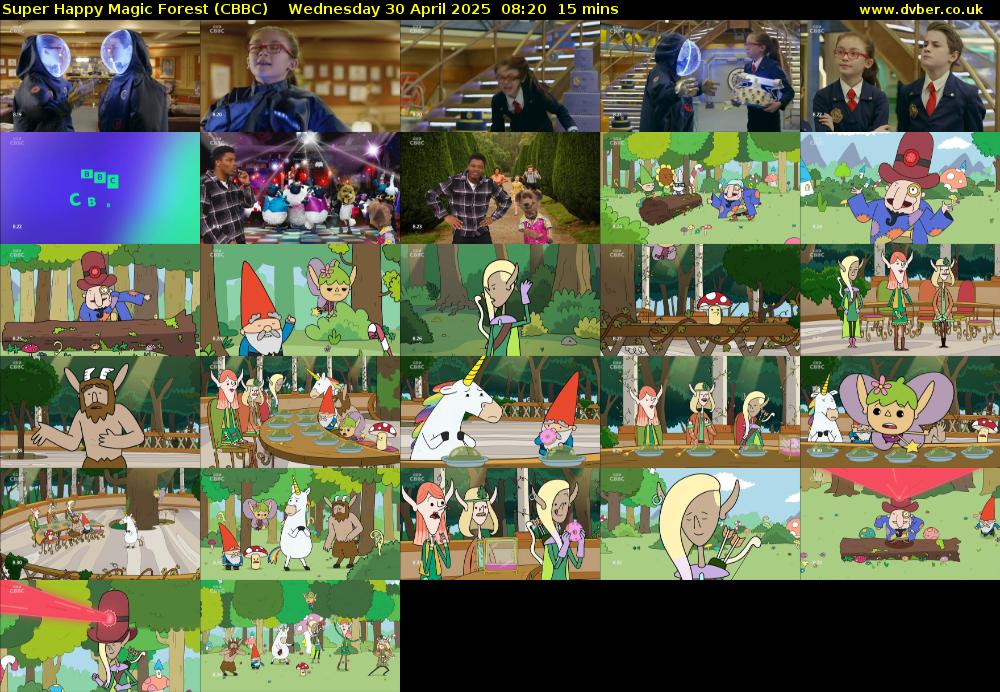 Super Happy Magic Forest (CBBC) Wednesday 30 April 2025 08:20 - 08:35