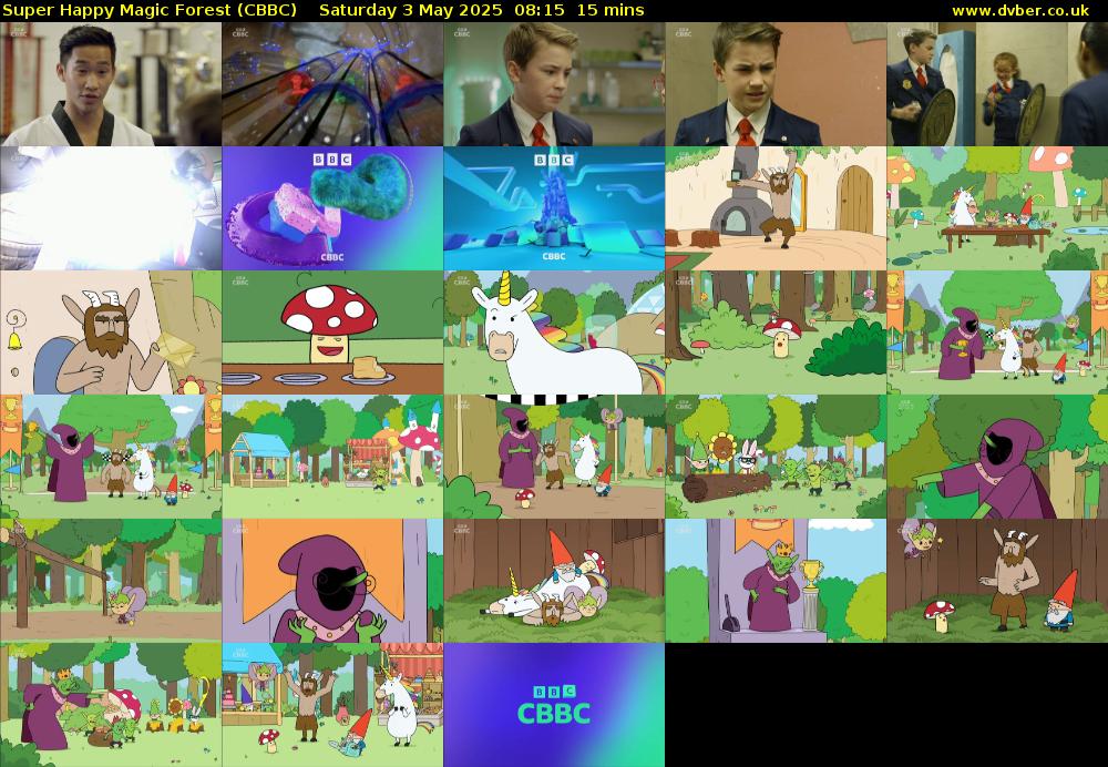 Super Happy Magic Forest (CBBC) Saturday 3 May 2025 08:15 - 08:30