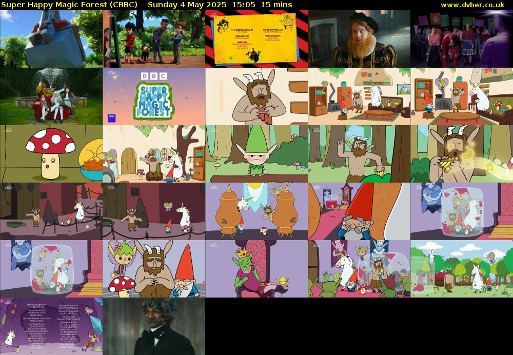 Super Happy Magic Forest (CBBC) Sunday 4 May 2025 15:05 - 15:20