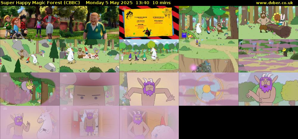 Super Happy Magic Forest (CBBC) Monday 5 May 2025 13:40 - 13:50