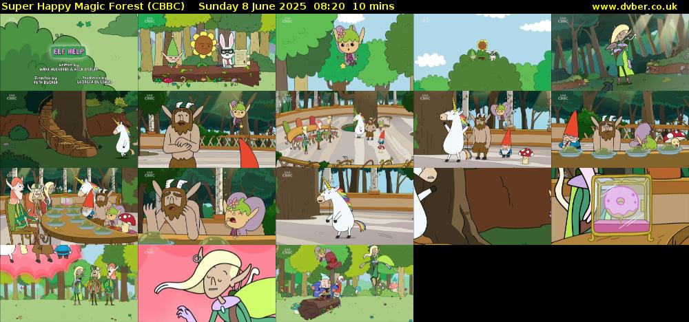 Super Happy Magic Forest (CBBC) Sunday 8 June 2025 08:20 - 08:30