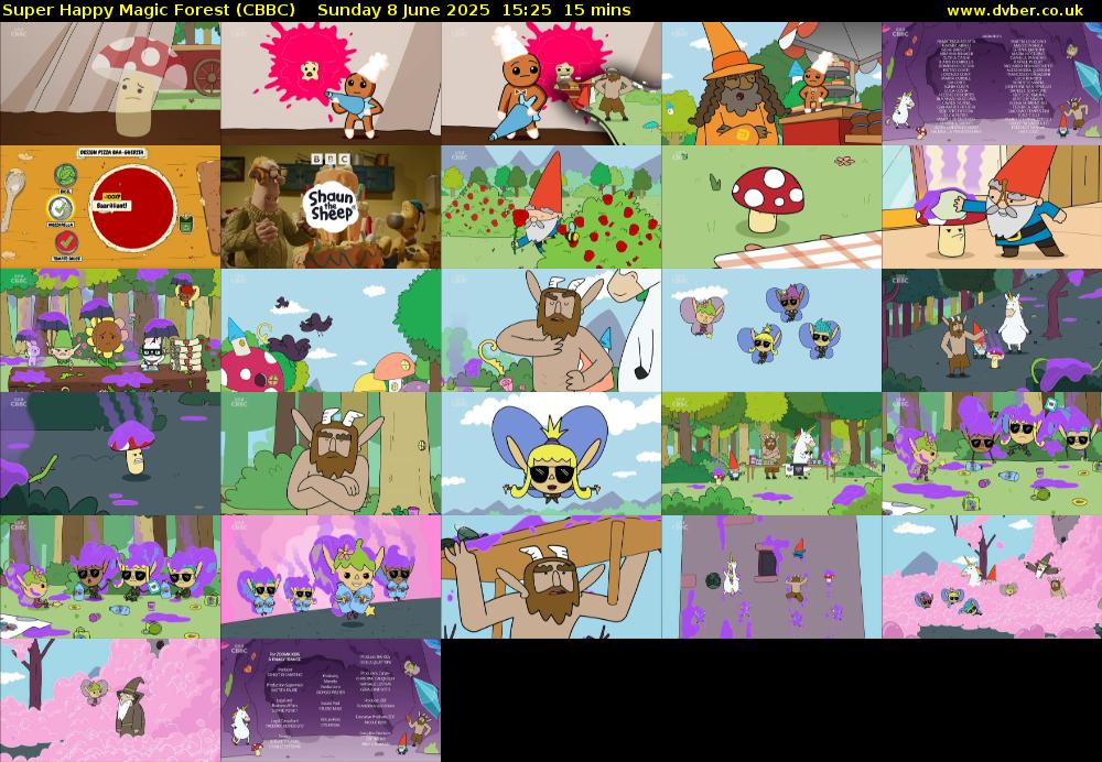 Super Happy Magic Forest (CBBC) Sunday 8 June 2025 15:25 - 15:40