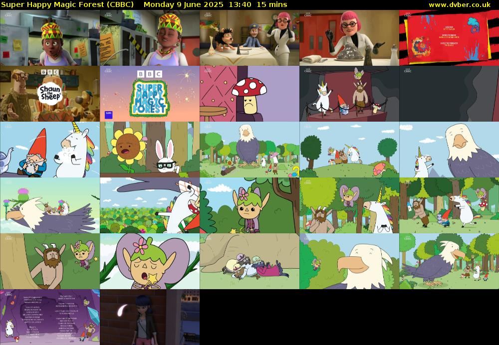 Super Happy Magic Forest (CBBC) Monday 9 June 2025 13:40 - 13:55