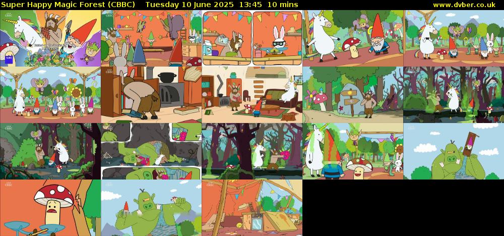 Super Happy Magic Forest (CBBC) Tuesday 10 June 2025 13:45 - 13:55