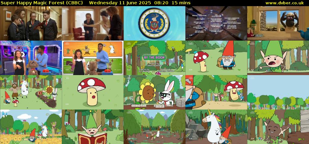 Super Happy Magic Forest (CBBC) Wednesday 11 June 2025 08:20 - 08:35