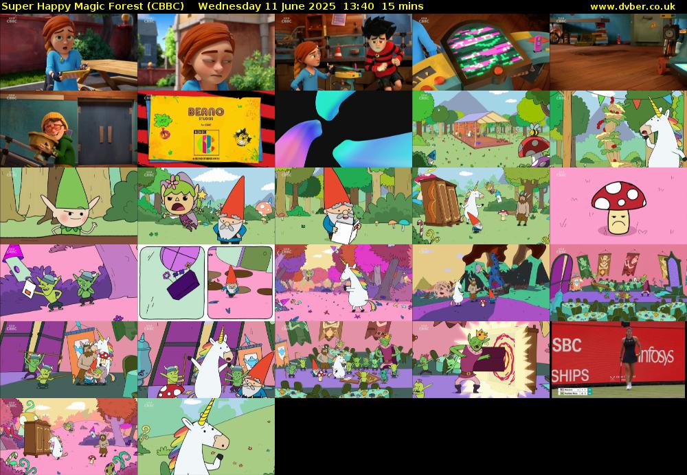 Super Happy Magic Forest (CBBC) Wednesday 11 June 2025 13:40 - 13:55
