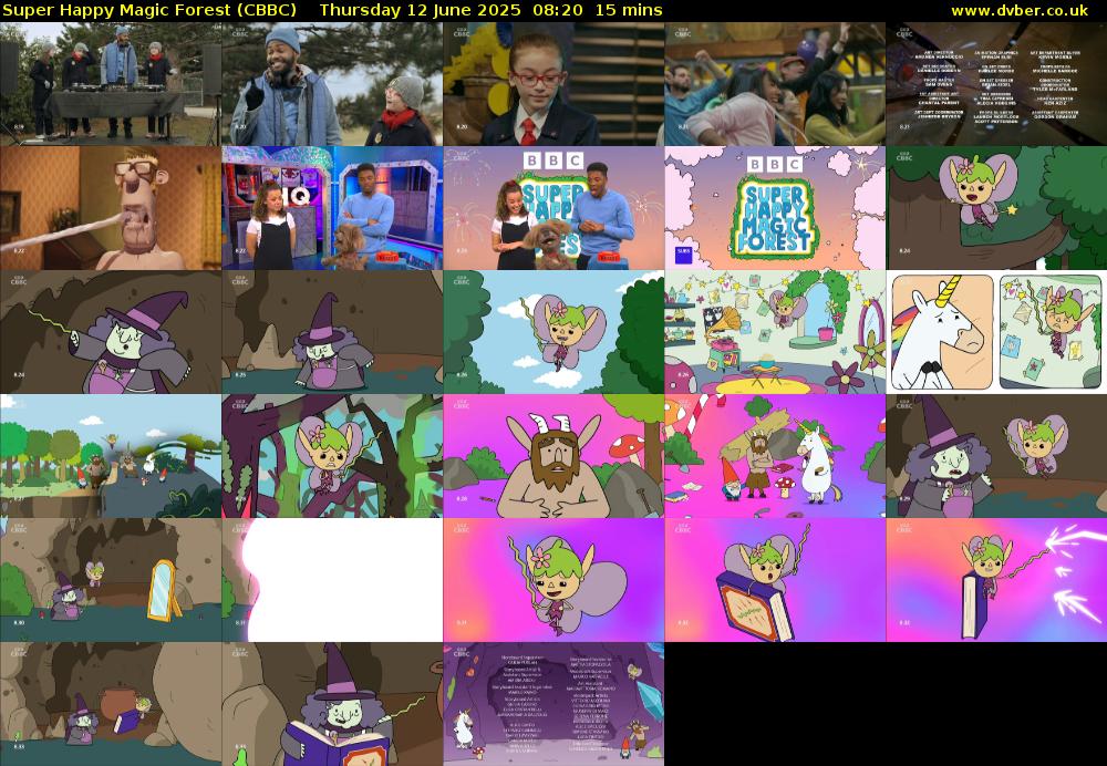 Super Happy Magic Forest (CBBC) Thursday 12 June 2025 08:20 - 08:35