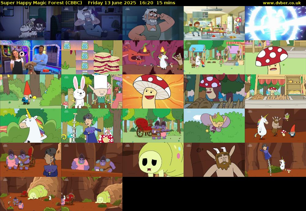 Super Happy Magic Forest (CBBC) Friday 13 June 2025 16:20 - 16:35