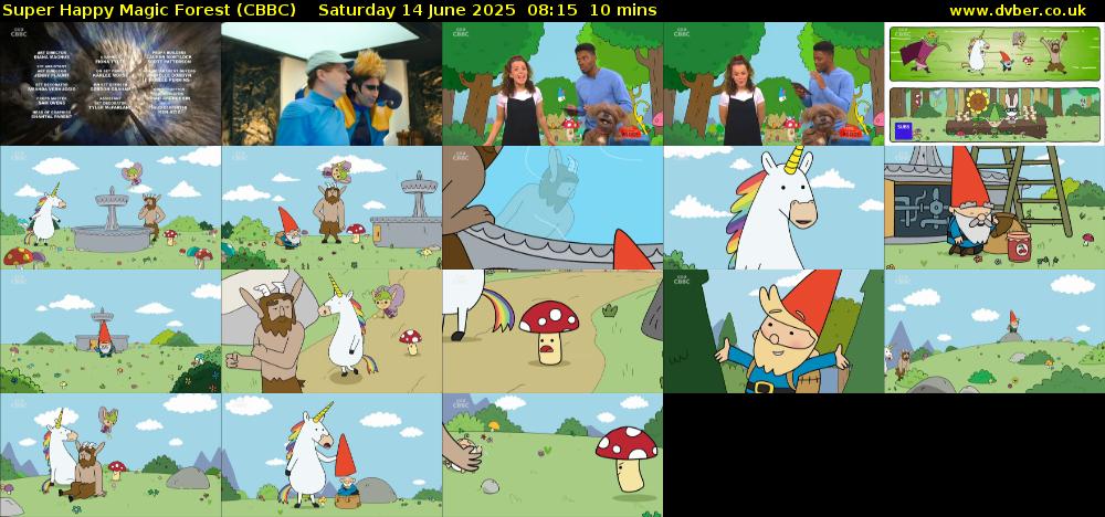 Super Happy Magic Forest (CBBC) Saturday 14 June 2025 08:15 - 08:25