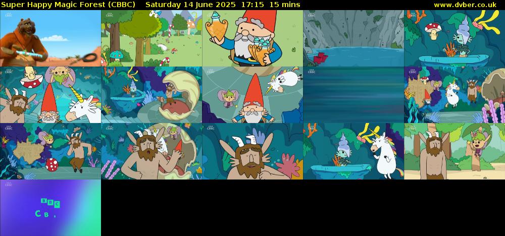 Super Happy Magic Forest (CBBC) Saturday 14 June 2025 17:15 - 17:30