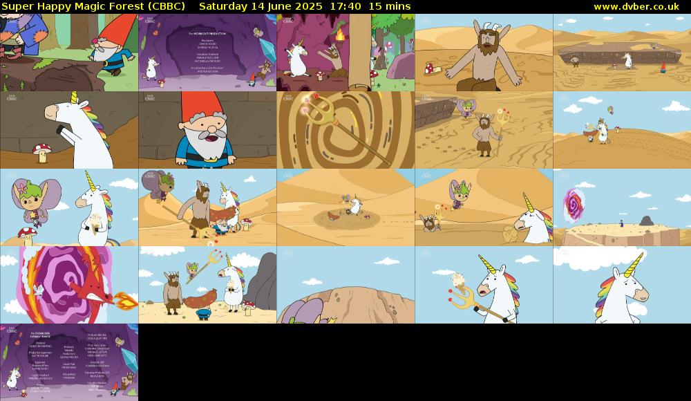 Super Happy Magic Forest (CBBC) Saturday 14 June 2025 17:40 - 17:55