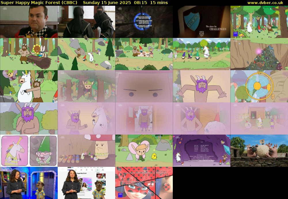 Super Happy Magic Forest (CBBC) Sunday 15 June 2025 08:15 - 08:30