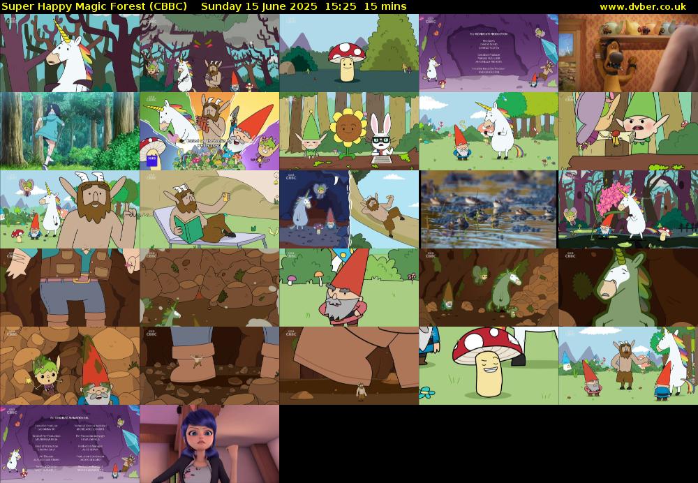 Super Happy Magic Forest (CBBC) Sunday 15 June 2025 15:25 - 15:40