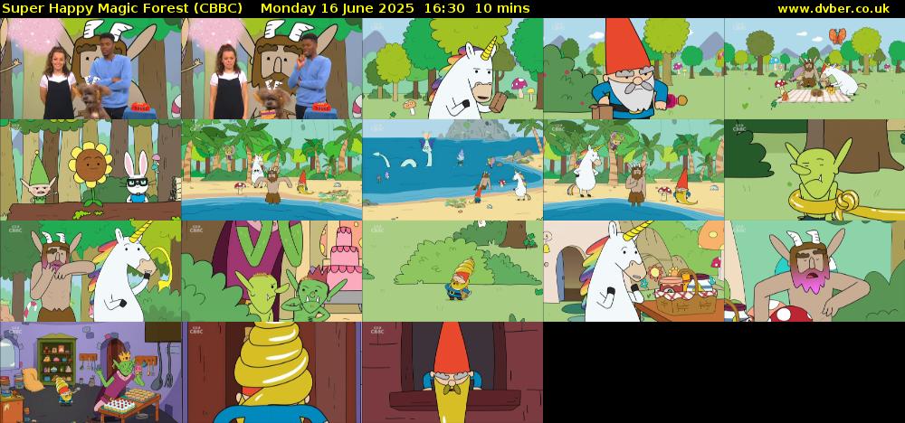 Super Happy Magic Forest (CBBC) Monday 16 June 2025 16:30 - 16:40