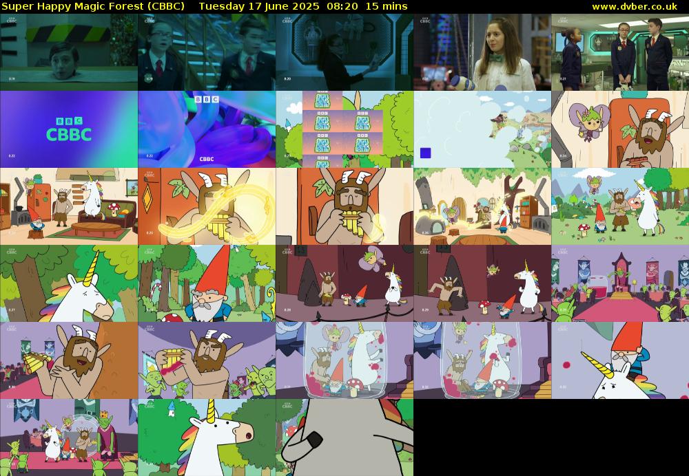 Super Happy Magic Forest (CBBC) Tuesday 17 June 2025 08:20 - 08:35