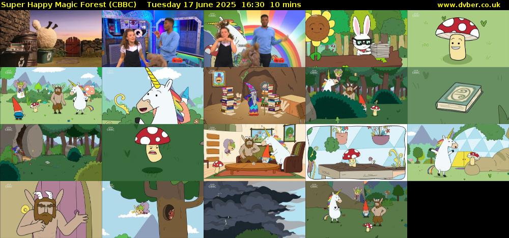 Super Happy Magic Forest (CBBC) Tuesday 17 June 2025 16:30 - 16:40