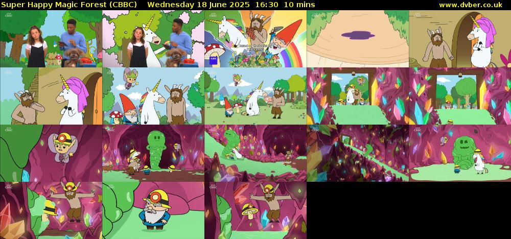 Super Happy Magic Forest (CBBC) Wednesday 18 June 2025 16:30 - 16:40