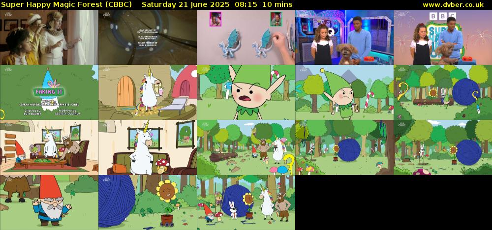 Super Happy Magic Forest (CBBC) Saturday 21 June 2025 08:15 - 08:25